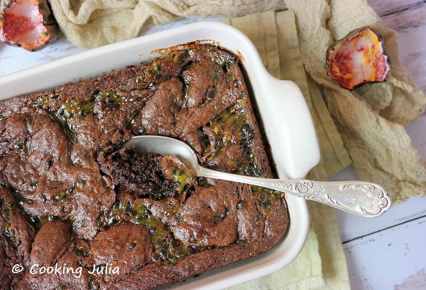 FONDANT AU CHOCOLAT ET FRUIT DE LA PASSION