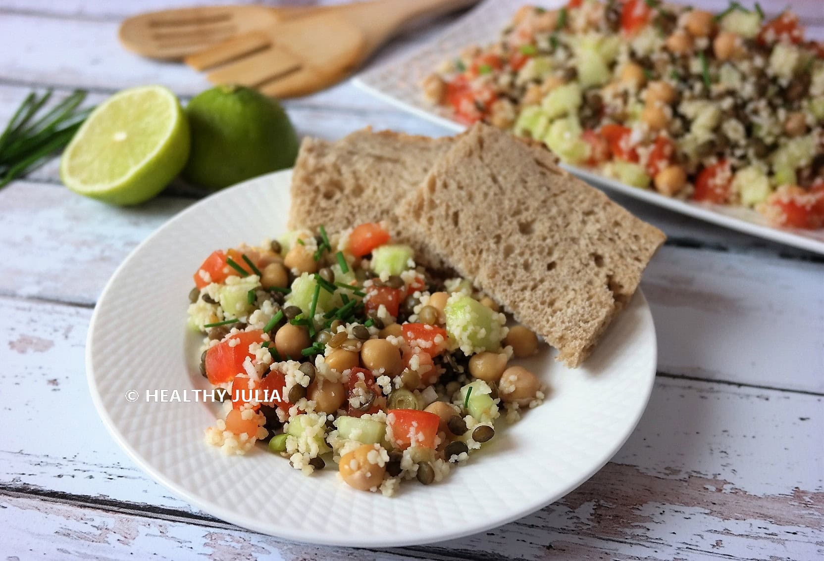 SALADE DE LÉGUMINEUSES AUX LÉGUMES