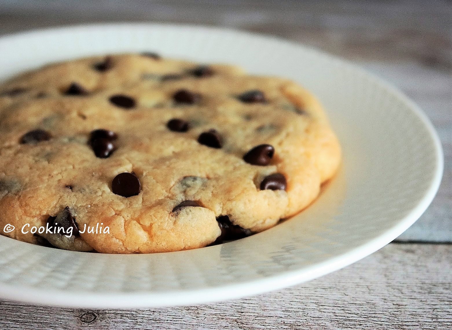 Gros cookie au micro-ondes