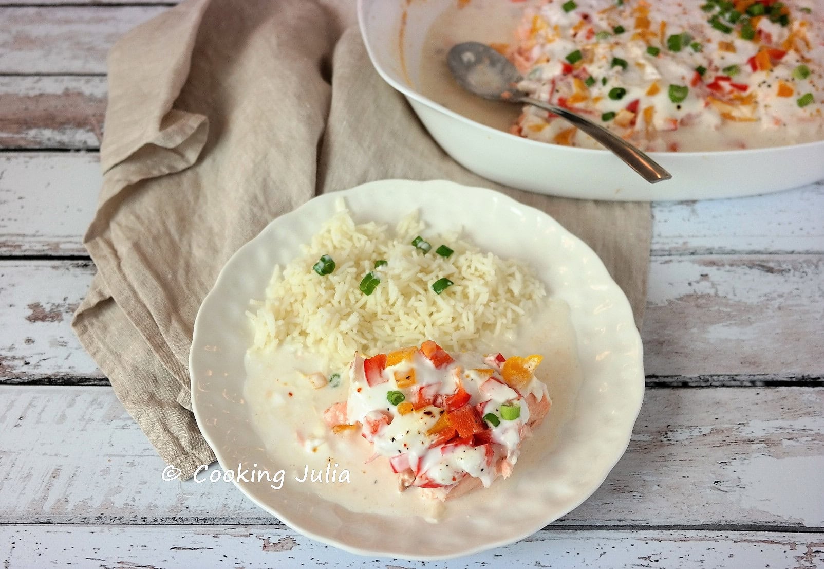 SAUMON AU LAIT DE COCO