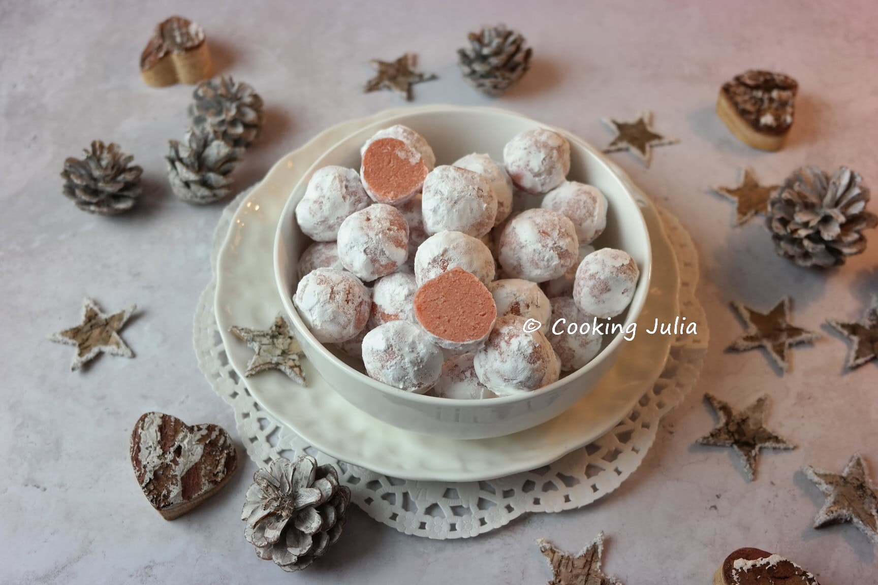 TRUFFES ROSES AUX BISCUITS DE REIMS