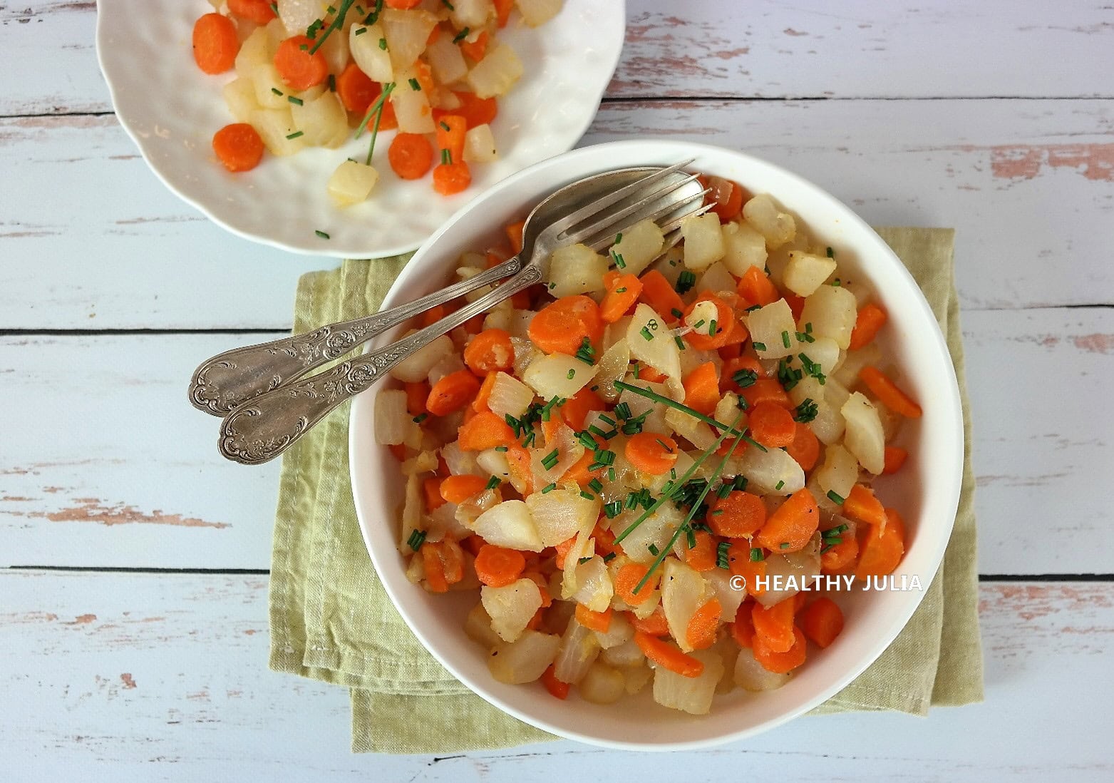 POÊLEE DE NAVETS ET CAROTTES CARAMÉLISÉS