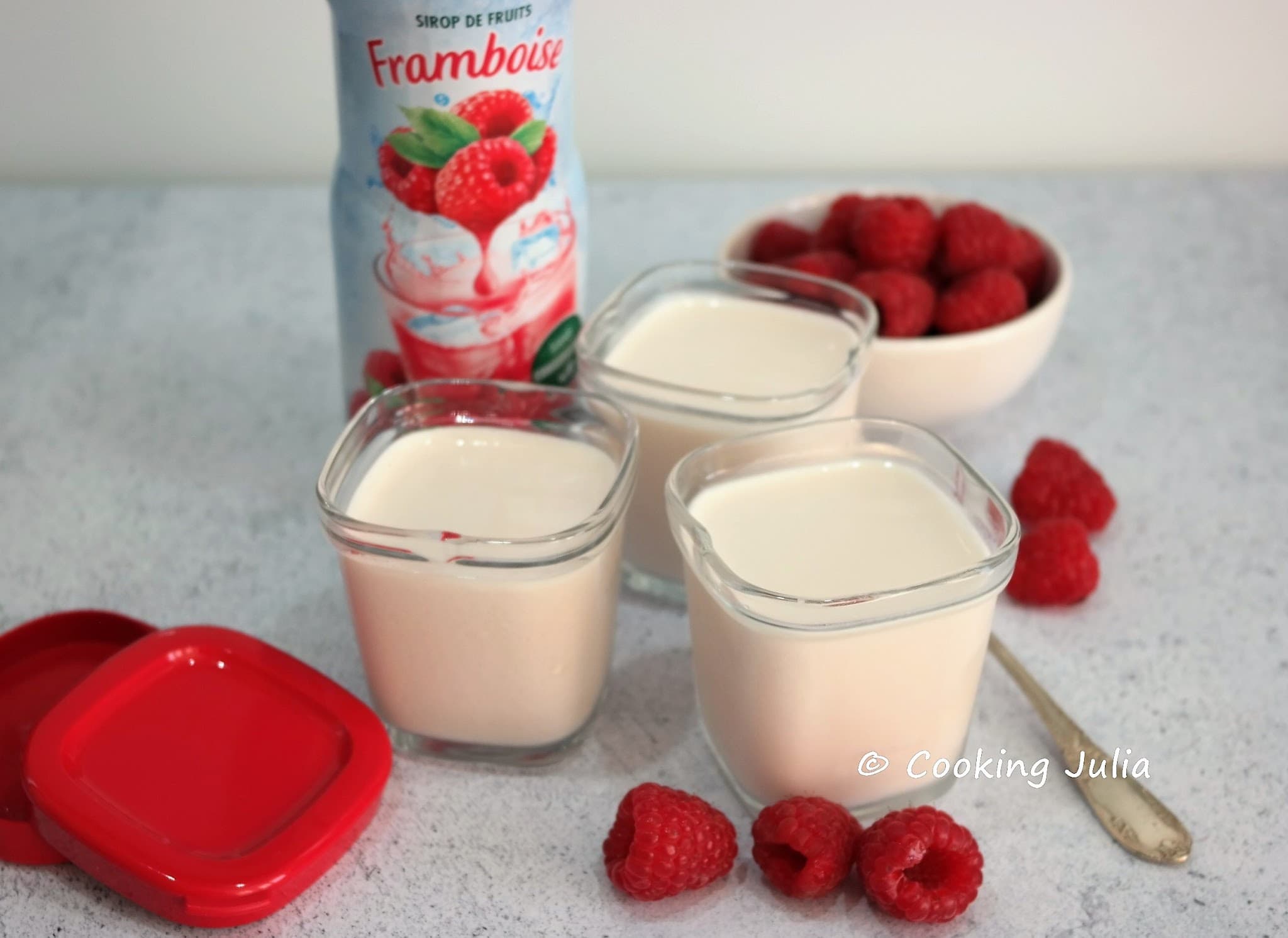 YAOURTS AROMATISÉS À LA FRAMBOISE (MULTI DÉLICES)