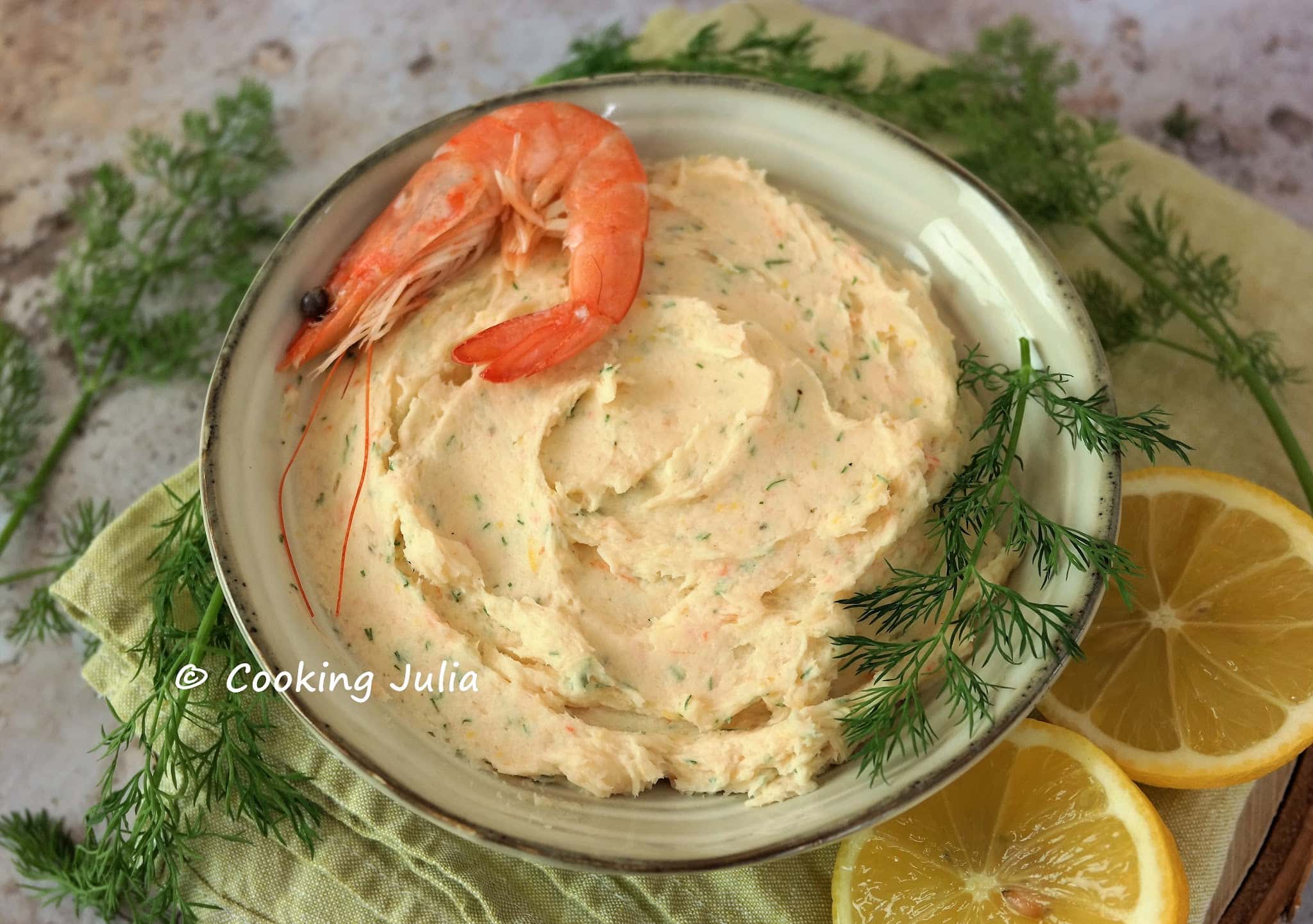 BEURRE DE CREVETTES À L&rsquo;ANETH