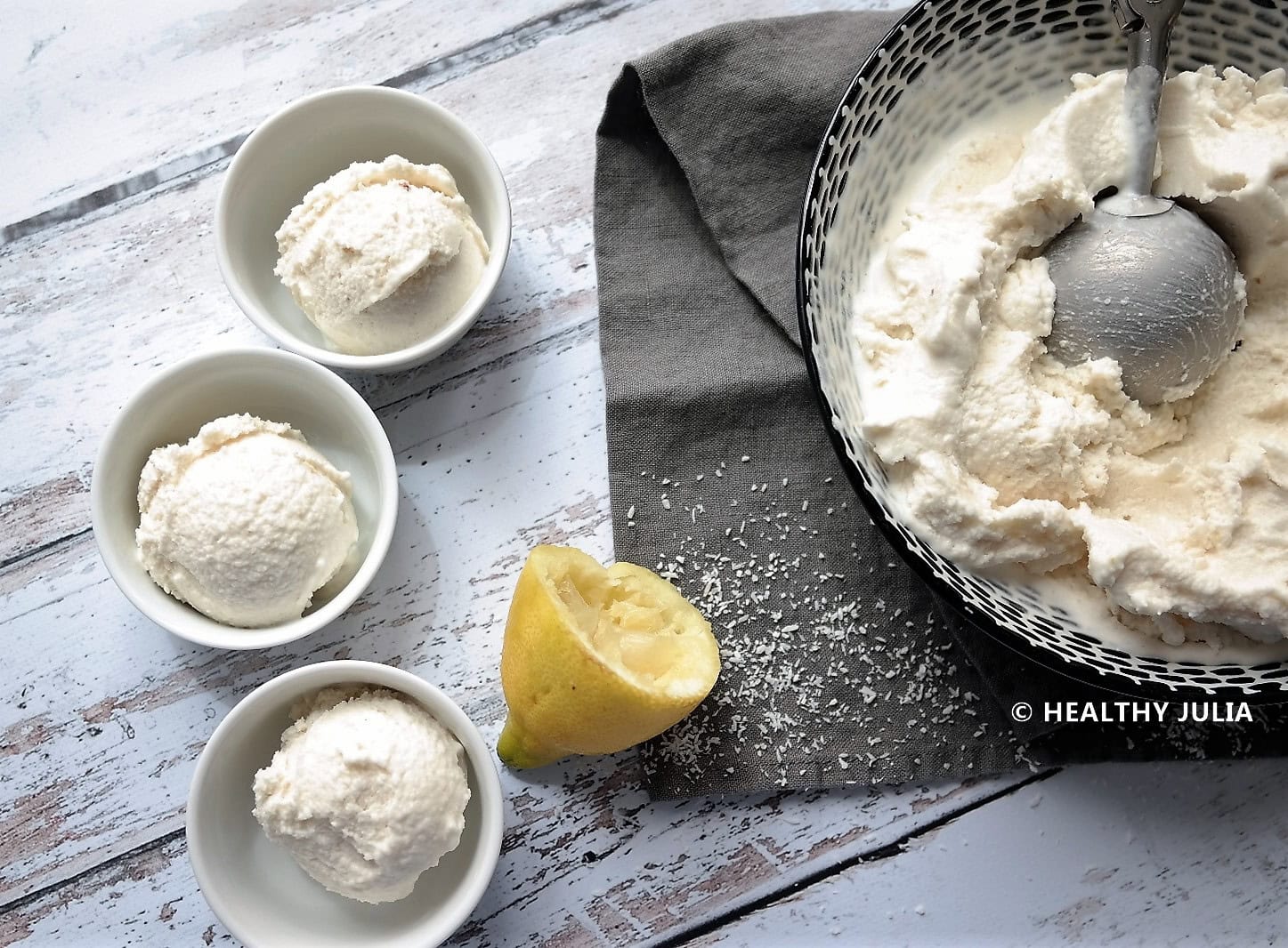 GLACE COCO-CITRON SANS SORBETIÈRE