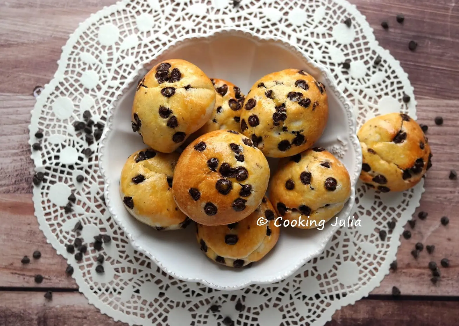 PETITS PAINS AUX PÉPITES DE CHOCOLAT (WEIGHT WATCHERS)
