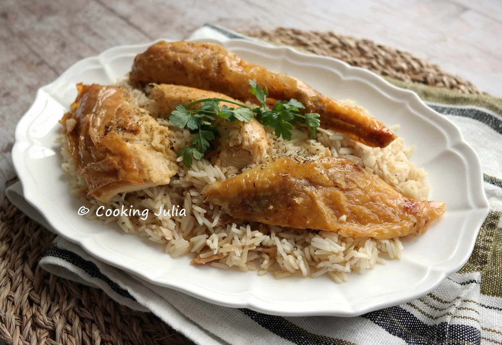 POULET AU RIZ (RECYCLAGE)