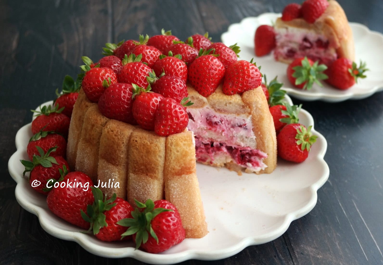 Charlotte express fraises-framboises