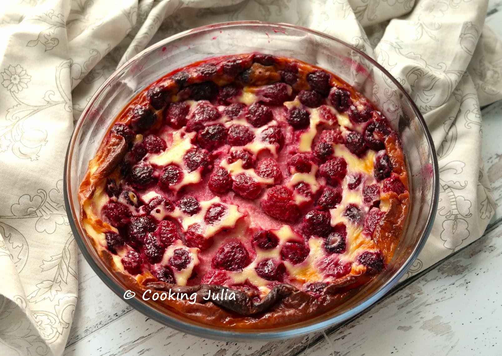 FLAN AUX FRAMBOISES