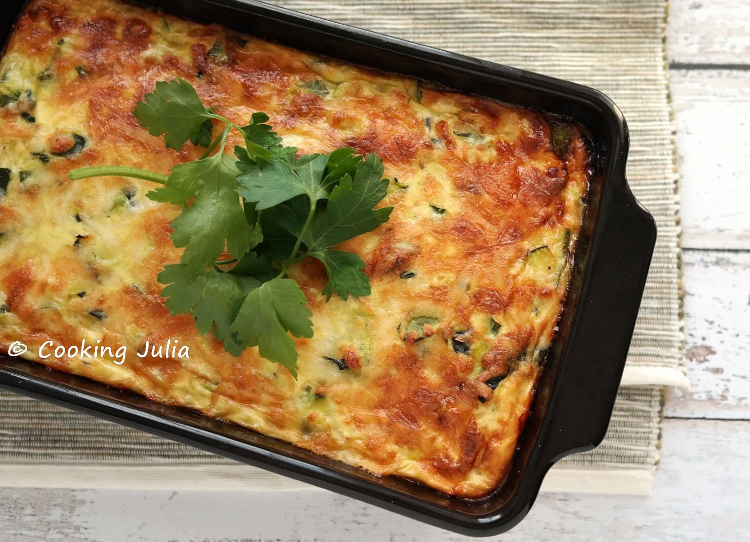 GRATIN DE COURGETTES (WEIGHT WATCHERS)