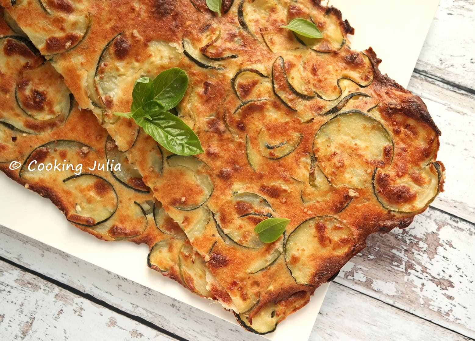 Scarpaccia de courgettes (salée)