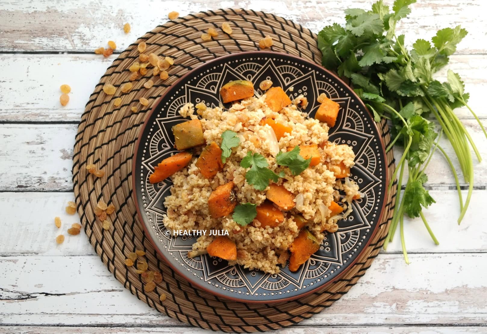 BOULGOUR SUCRÉ SALÉ À LA COURGE