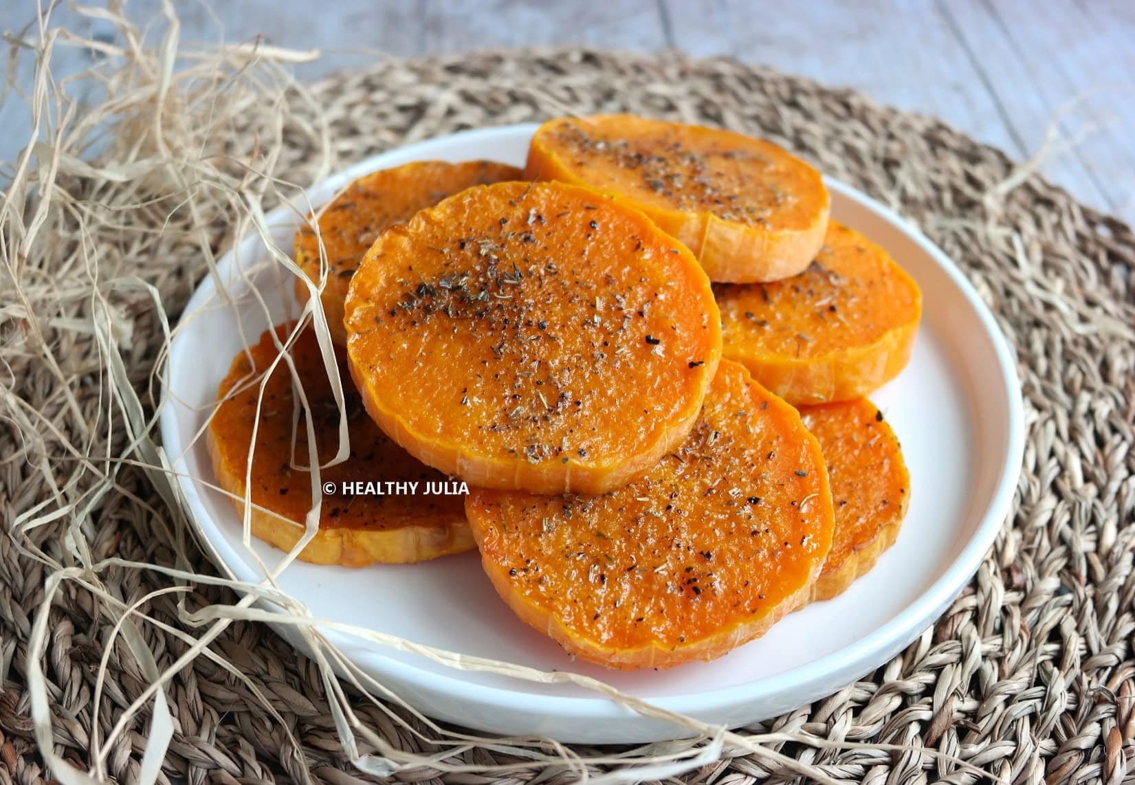 TRANCHES DE BUTTERNUT RÔTIES AU FOUR