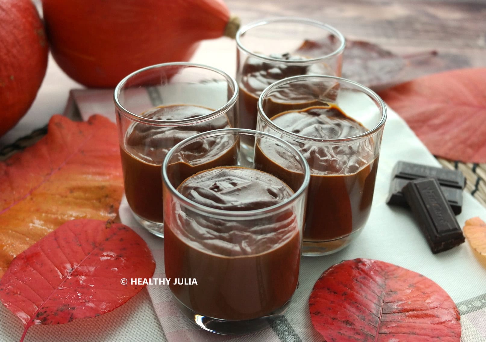 CRÈMES AU CHOCOLAT ET POTIMARRON