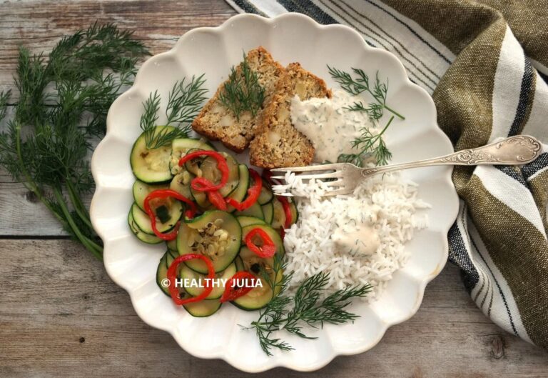 TERRINE DE POIS CHICHES, RIZ ET COURGETTES