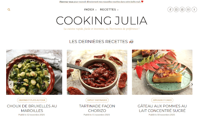 COOKING JULIA : LE BLOG DÉMÉNAGE !