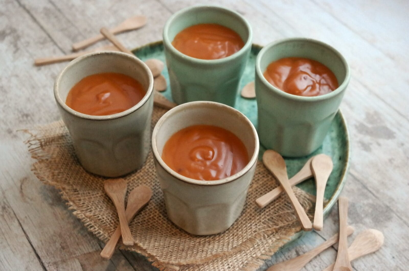 Crèmes dessert au caramel (sans œufs)