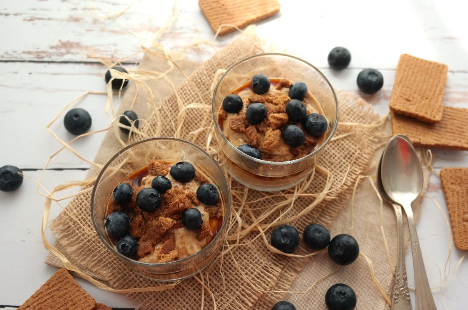 Coupes de glace vanille aux spéculoos