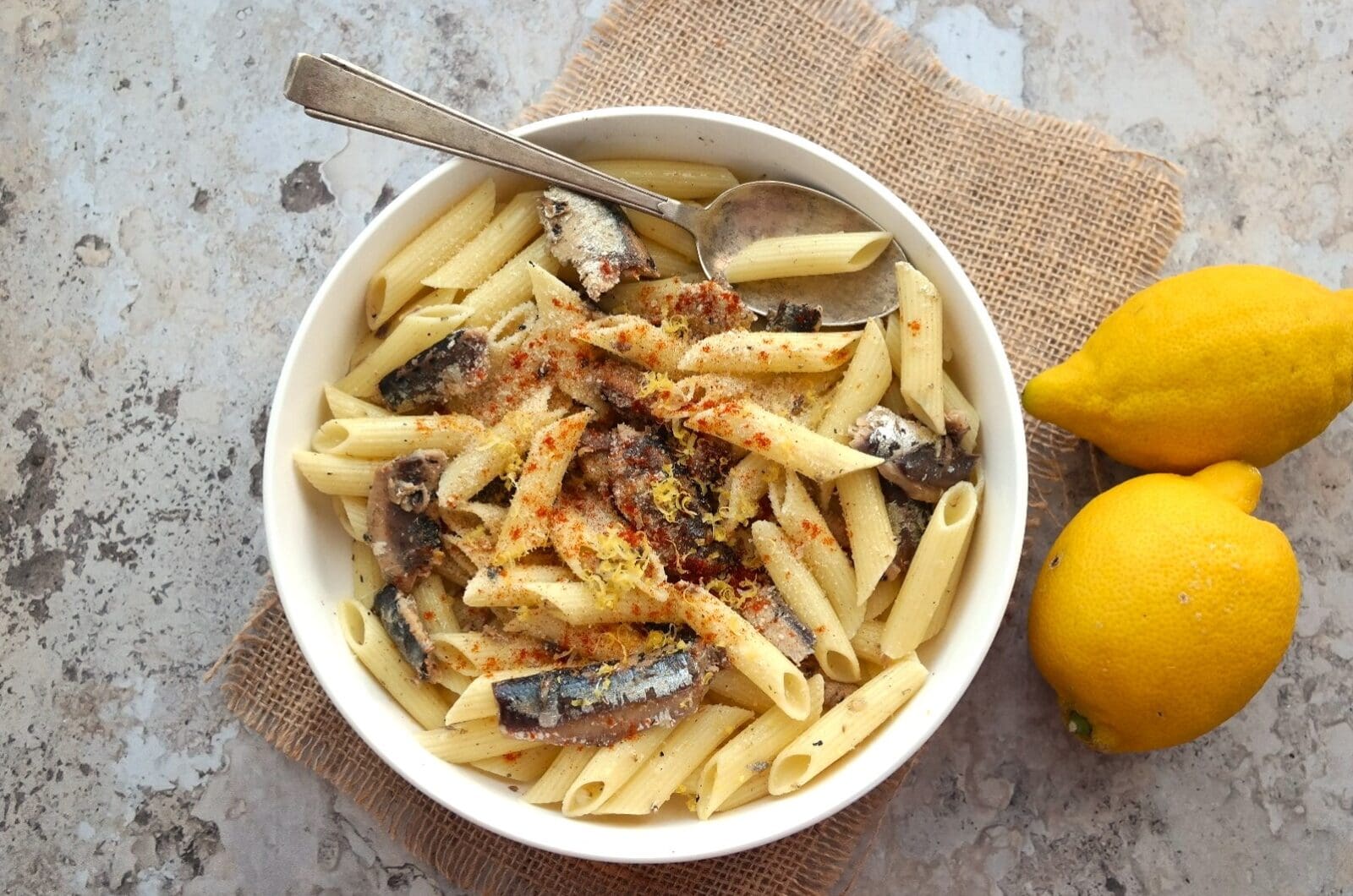 Pâtes aux sardines
