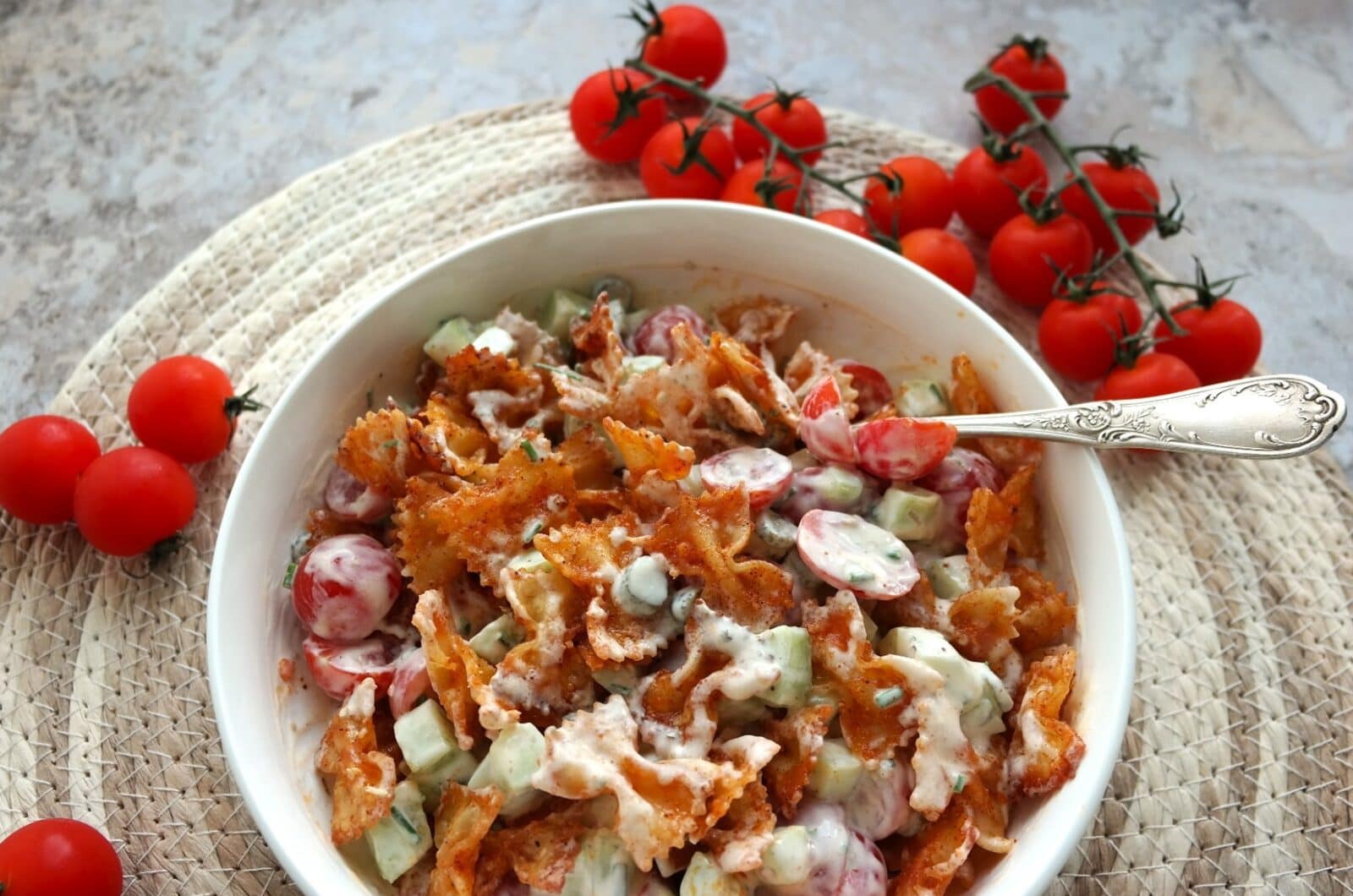 Salade de pâtes croustillantes