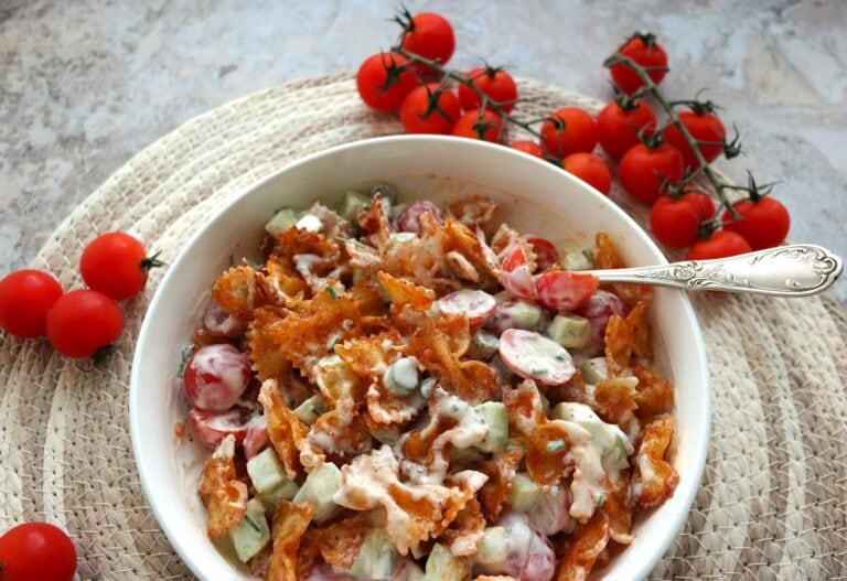 Salade de pâtes croustillantes