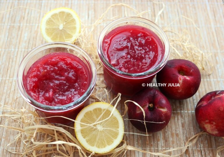 Confiture de nectarines au citron