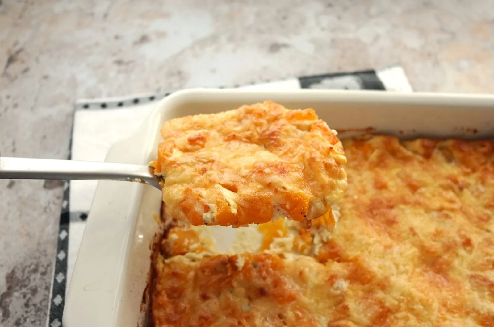 Gratin de butternut à l'ail